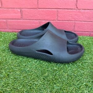 Crocs Black Literide Comfort Slides Slip‎ On Mens Size 10 Sandals Athleisure
